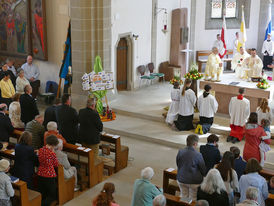 Feierlicher Gründungsgottesdienst der Pfarrei St. Heimerad (Foto: Karl-Franz Thiede)